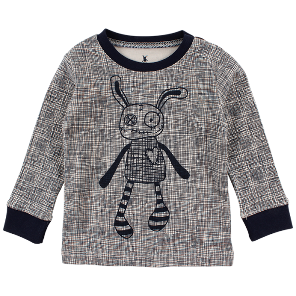 Fly tmavomodr&yacute; čiarkovan&yacute; top s Mr. Ragsom | Small Rags